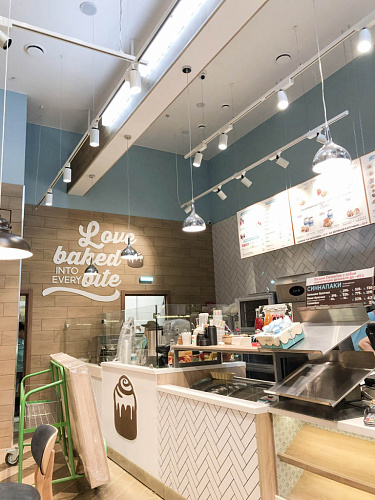CINNABON, сеть пекарен - освещение рис.7